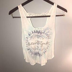 Crop slowly tank top.